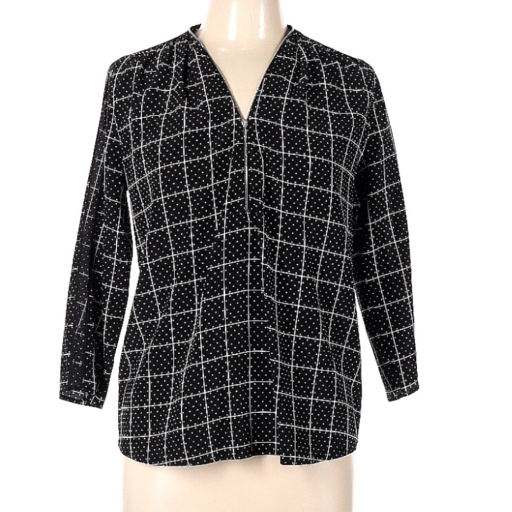 Sandro Paris polka dot blouse size L